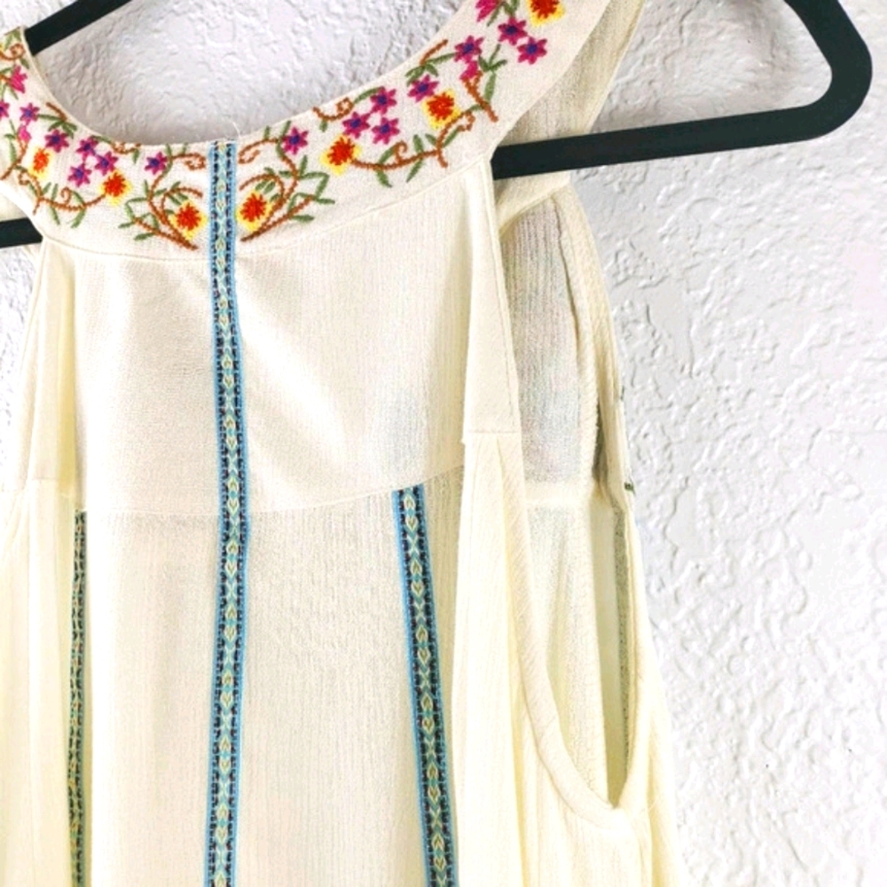 SHORELINE Floral Embroidered Hi-Low Dress S - Picture 10 of 11